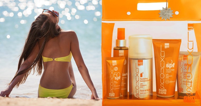 Τα αντηλιακά με υαλουρονικό οξύ της Intermed έρχονται πακέτο σε ένα τσαντάκι