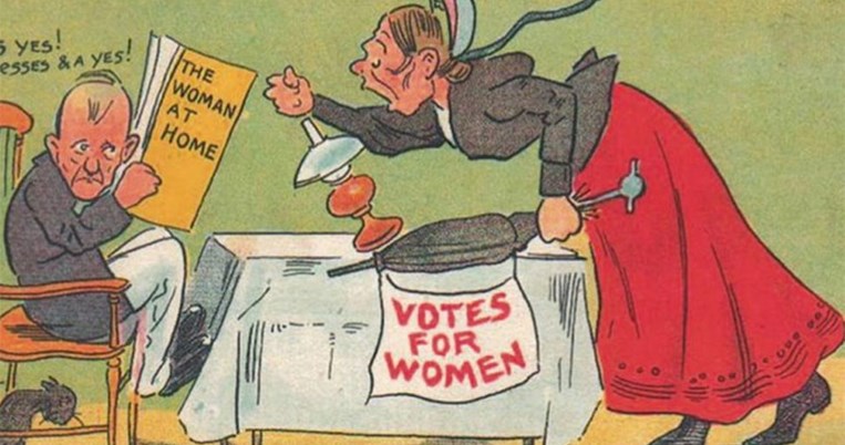 Η προπαγάνδα στις αρχές του 1900 ενάντια στα γυναικεία δικαιώματα 