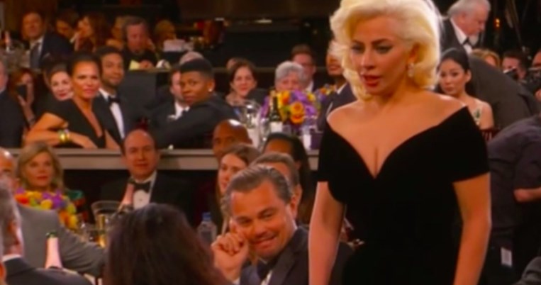 Η απίθανη αντίδραση του Leonardo DiCaprio όταν πέρασε δίπλα του η Lady Gaga