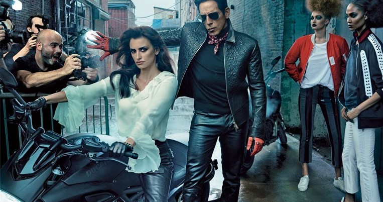 O Zoolander στο εξώφυλλο Φεβρουαρίου της Αμερικανικής Vogue στο πλάι της Πενέλοπε Κρουζ