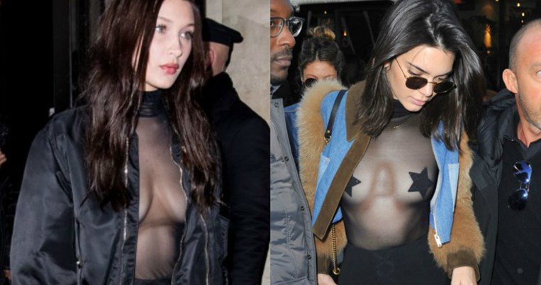 H Μπέλα Χαντίντ και οι Κένταλ Τζένερ έκαψαν τα σουτιέν τους και βγήκαν βόλτα στο Παρίσι