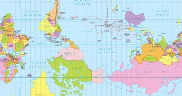 H Xιλή γυρίζει ανάποδα τον παγκόσμιο χάρτη για να είναι στο κέντρο του κόσμου