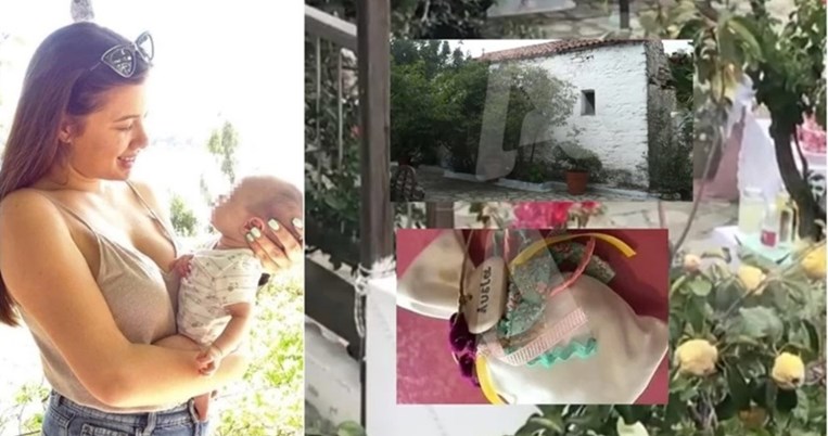 Η βάφτιση της μικρής Λυδίας: Η λιτή μπομπονιέρα και το πέτρινο εκκλησάκι με τον κήπο