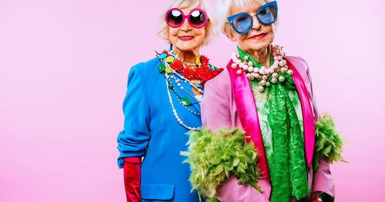 Funny grandmother portraits