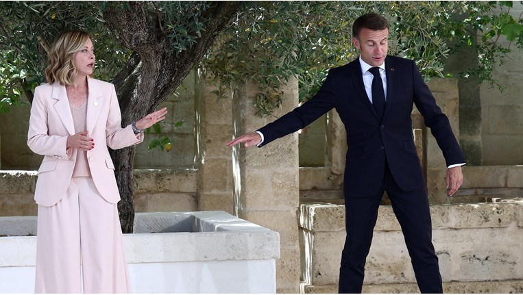 Μακρόν- Μελόνι, G7