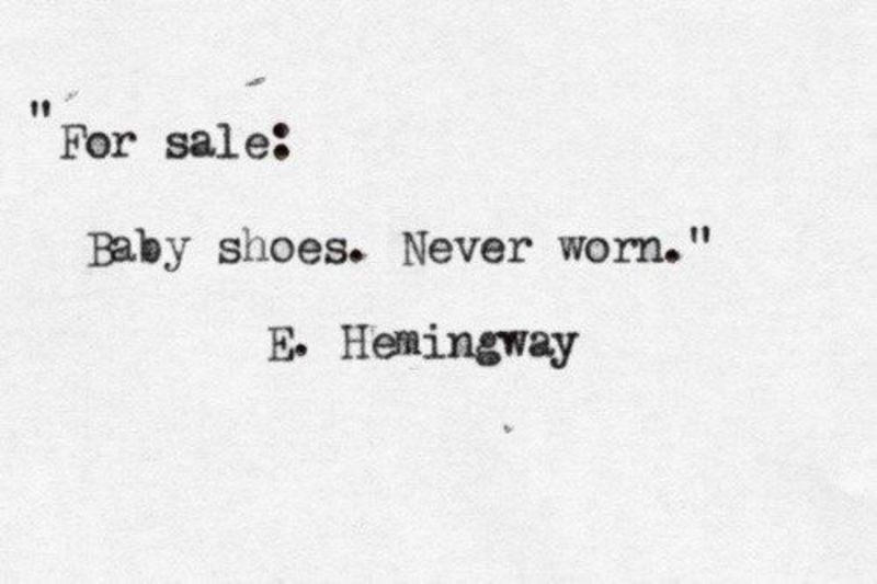 Όταν ο Χέμινγουεϊ έβαλε στοίχημα ότι μπορεί να γράψει ένα διήγημα με μόνο 6 λέξεις. Και κέρδισε