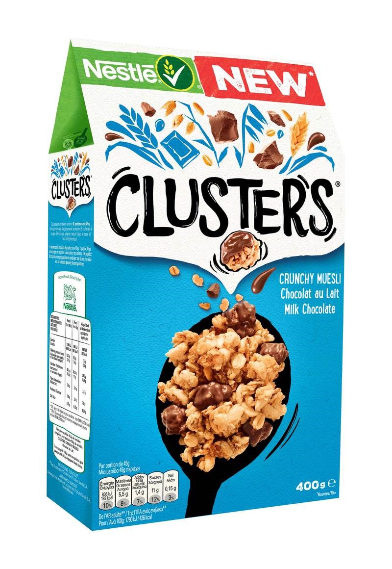 Clusters Crunchy Muesli για ημέρες απίστευτα φανταστικές και τέλειο σώμα