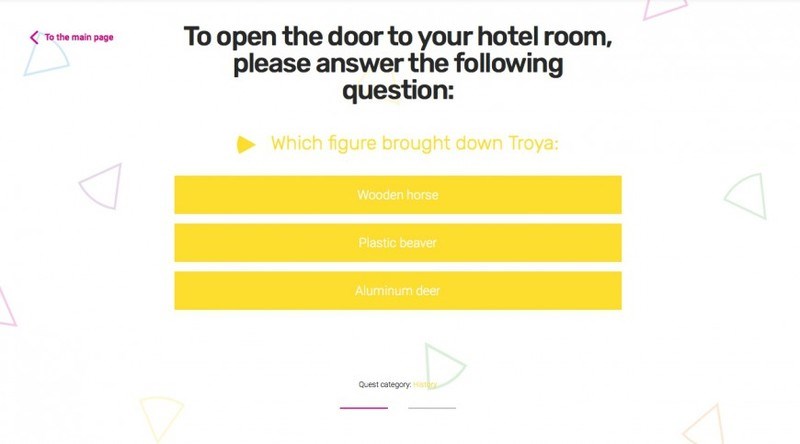 Στο νέο ξενοδοχείο του Trivial Pursuit δεν πληρώνεις τίποτα αρκεί να απαντήσεις σωστά σε ερωτήσεις