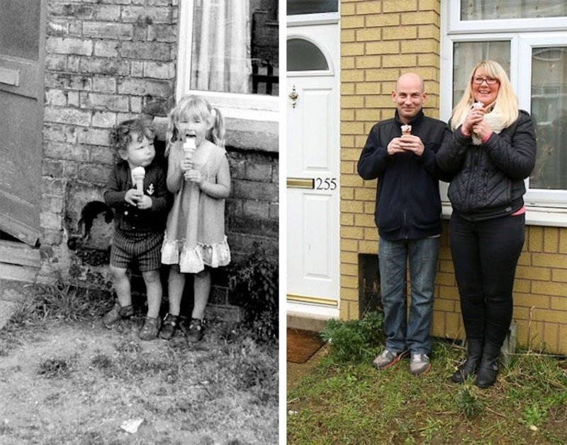 Ένας Βρετανός βρήκε και ξαναφωτογράφισε όσους είχε φωτογραφίσει στο δρόμο πριν από 40 χρόνια 