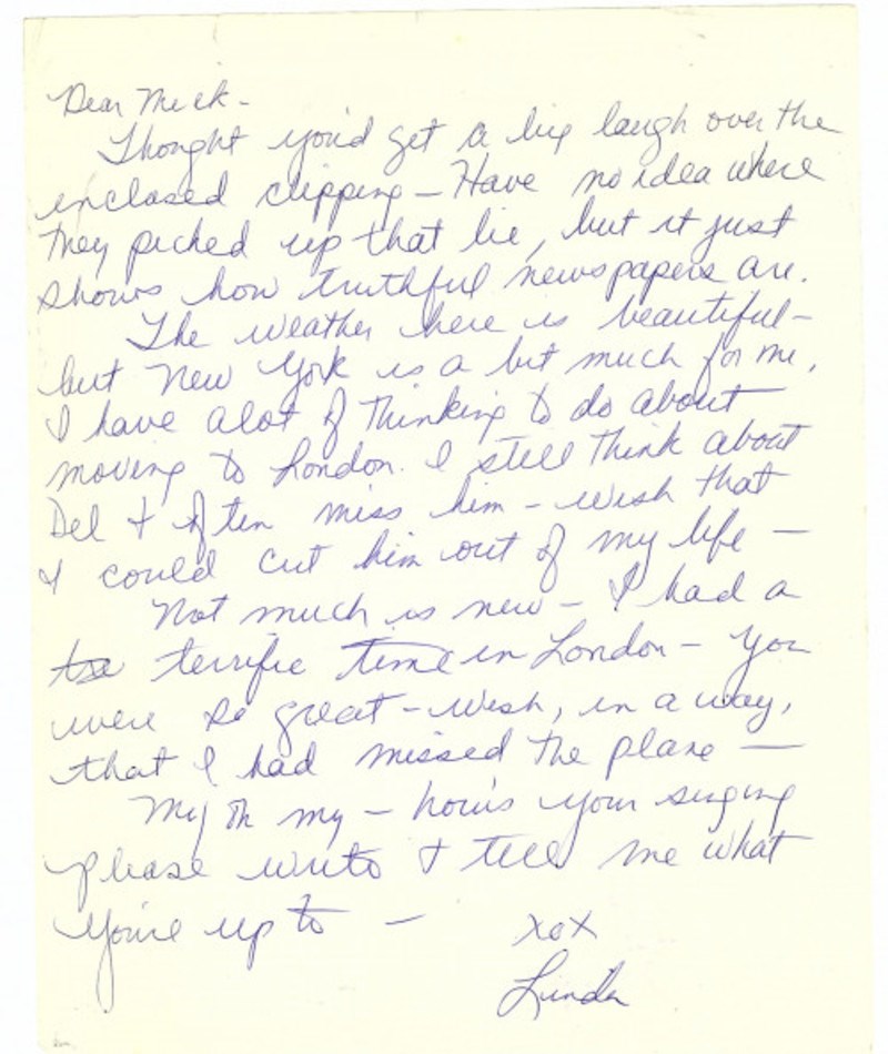 "She loves him": Γράμματα της Λίντα ΜακΚάρτνεϊ αποκαλύπτουν πώς ξεκίνησε η σχέση της με τον Πολ