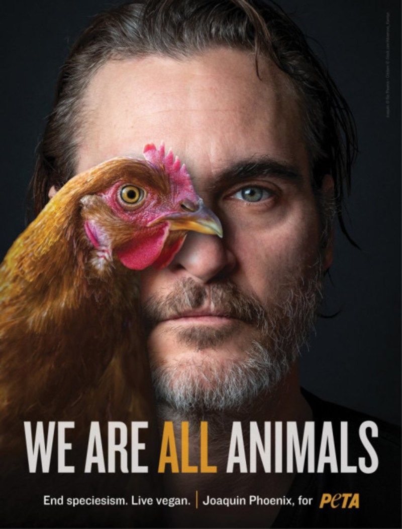 «Είμαστε όλοι ζώα». Ο Χοακίν Φίνιξ ανακηρύχθηκε «Πρόσωπο του 2019» από τη PETA