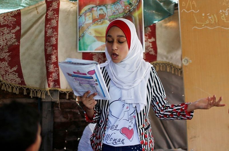 Η 13χρονη μαθήτρια από τη Γάζα που έγινε η ίδια δασκάλα όταν τα σχολεία έκλεισαν λόγω πανδημίας