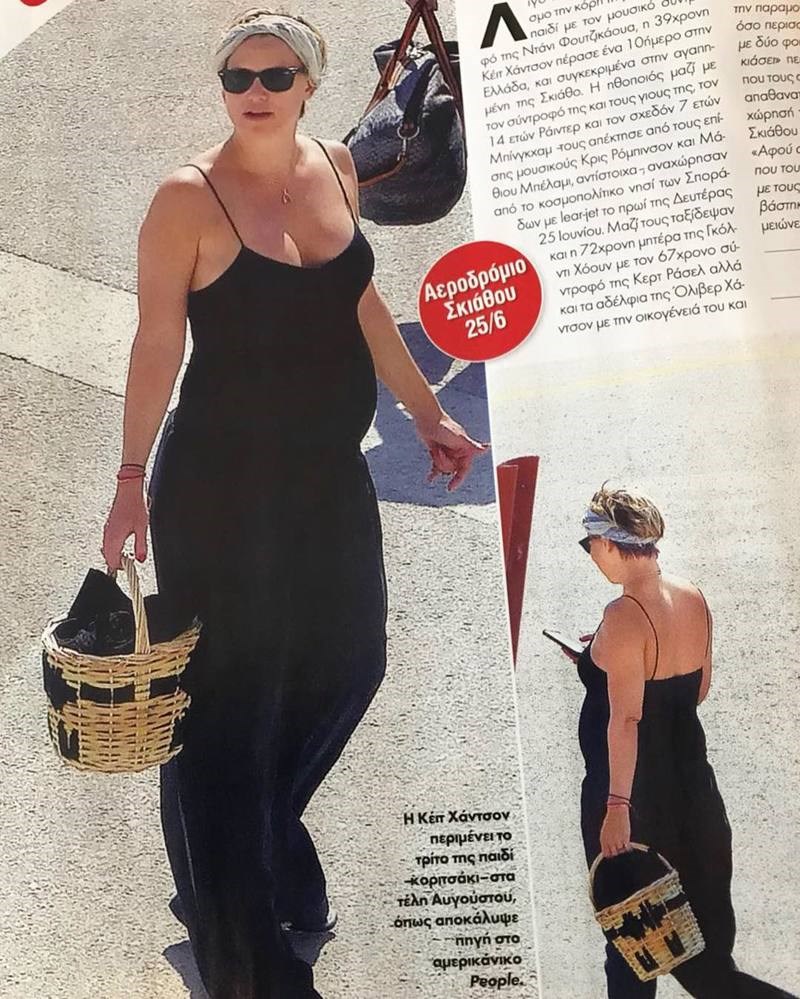Η Κέιτ Χάντσον φοράει αξεσουάρ Zeus + Δione στις διακοπές της στη Σκιάθο