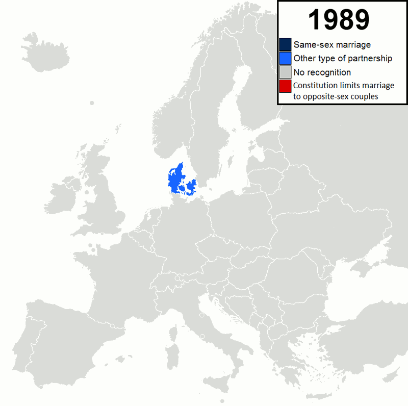 Αυτός ο χάρτης δείχνει πόσο διαφορετικά βλέπουν ανατολική και δυτική Ευρώπη το γάμο ομοφυλοφίλων