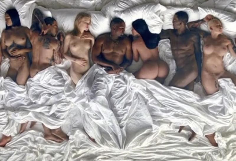 Ο Kanye West στο κρεβάτι με γυμνές την Taylor Swift και την Kim Kardashian