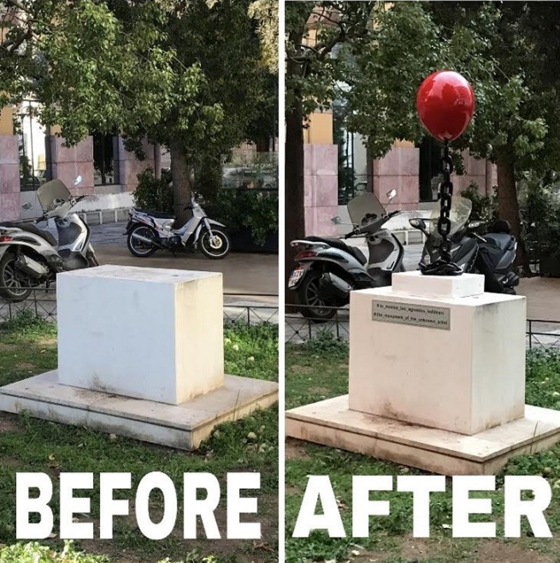  Το μνημείο του άγνωστου καλλιτέχνη της Αθήνας για το οποίο μιλάνε όλοι στο Facebook 