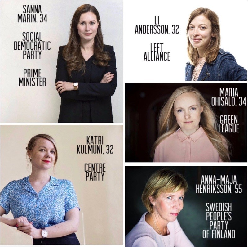 Στη Φινλανδία κυβερνούν πέντε νέες γυναίκες